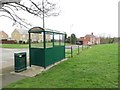 Bus shelter and bin, Bedlington Bank