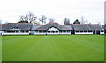 SP3165 : Bowling club pavilion, Victoria Park, Leamington Spa by Jim Osley