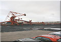 ST5176 : Portbury Coal Terminal coal storage area - now empty by Roger Templeman