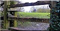 Stile at the start/finish of the North Worcestershire Path, Peterbrook Road, Major