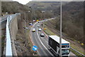 SO2112 : A465, Heads of the Valleys Road near Clydach, March 2017 by M J Roscoe