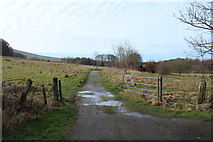 NS2601 : Road through Brunston Castle Golf Course by Billy McCrorie