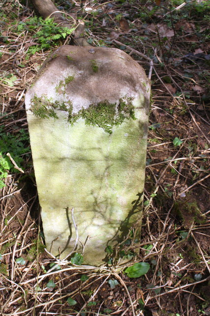 Boundary stone on SW side of Bragenham Lane