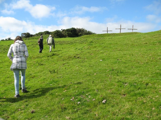 Up to the crosses - Lee Abbey, North Devon