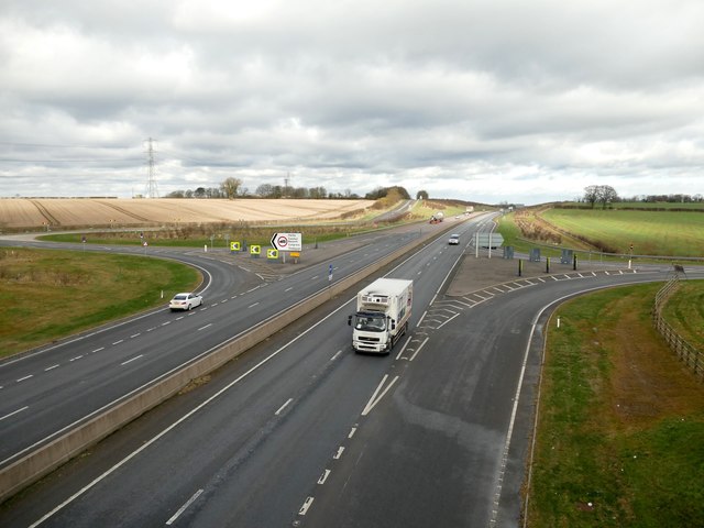 The A46 south east of Cotgrave © Graham Hogg :: Geograph Britain and ...