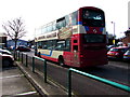 Jurassic Coaster bus near Axminster Railway Station