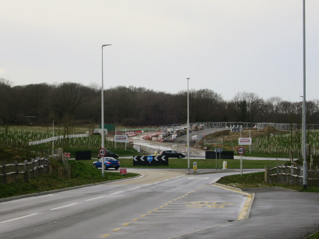 Roundabout on Combe Valley Way