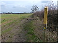 Public footpath on the edge of Wigston Magna