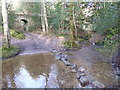 TQ4229 : Stepping stones across Millbrook stream in the Chelwood Vachery Forest Garden by Marathon