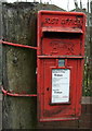 Close up, Elizabeth II postbox on Broad Lane