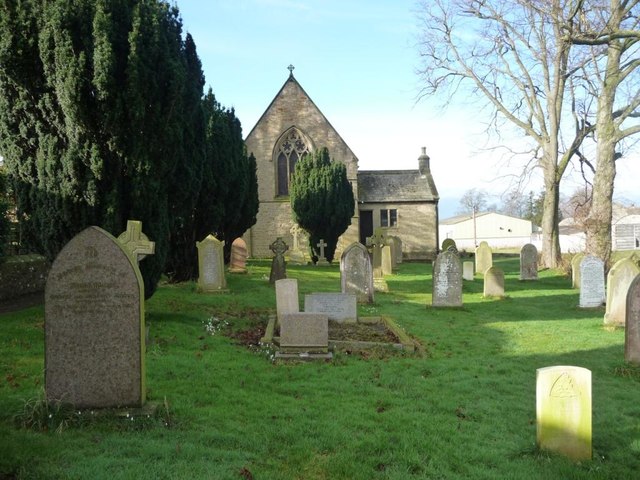 St Mary's and the churchyard, Hutton Magna