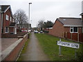 Footpath to Uttoxeter Close, Rushey Mead