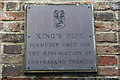 Plaque on Chimney, Falmouth Harbour, Cornwall