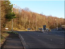 NS2489 : A814 Roundabout Garelochhead by Steve Houldsworth