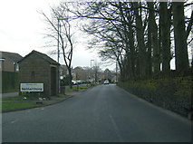 SE1309 : B6107 Moor Lane at Netherthong village boundary by Colin Pyle