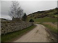 Minor road by Pitroddie Farm