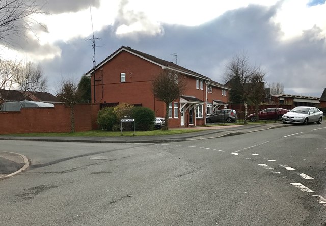 Newcastle-under-Lyme: junction of Brackenberry and Honeywood