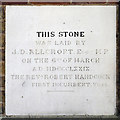 St Simon, Hammersmith - Foundation stone