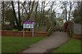 Bell Rope Meadow footbridge and sign