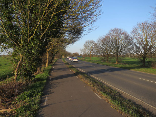 Cycle path by A10