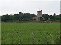 View across the field to St Michael