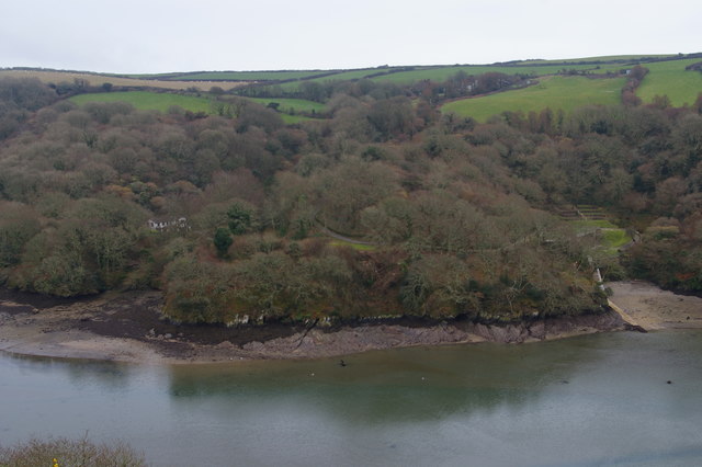 View of Pencalenick across Pont Pill
