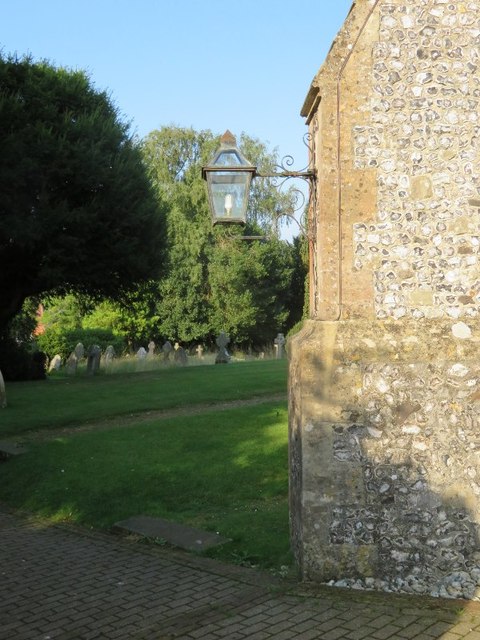 Ornate lamp - St Leonard's churchyard