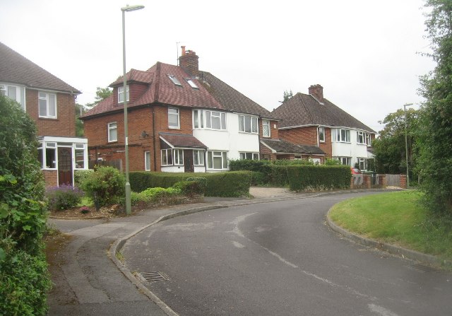 Houses off Old Worting Road