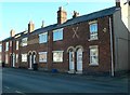 Terraced houses with fancy brickwork, Pen-y-Llan Street