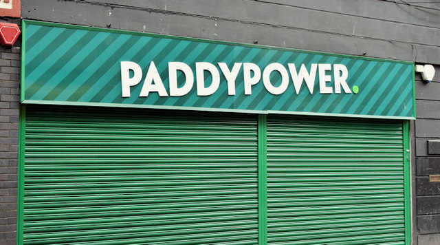 Paddy Power sign, Belfast (March 2017)