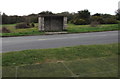 Bus stop and shelter in Pyle & Kenfig golf course, Kenfig