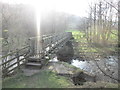 Footbridge over the River Esk near Beckside Farm