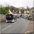 SO5300 : Monmouth bus on the A466 in Tintern by Jaggery