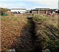 Muddy channel, Parc Newydd Farm near South Cornelly