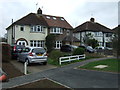 Houses on Woodhall Lane, Shenley