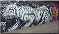 Tiger Graffiti on Corner of Shoreditch High Street