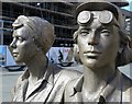 Detail of the Women of Steel statue, Sheffield