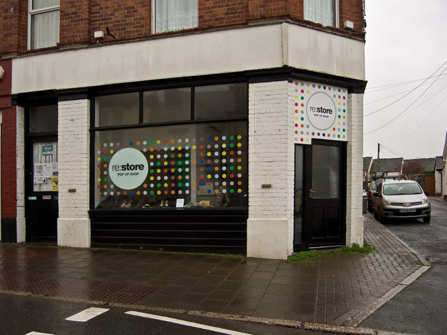 A re:store pop-up charity shop in Newport Road, Barnstaple