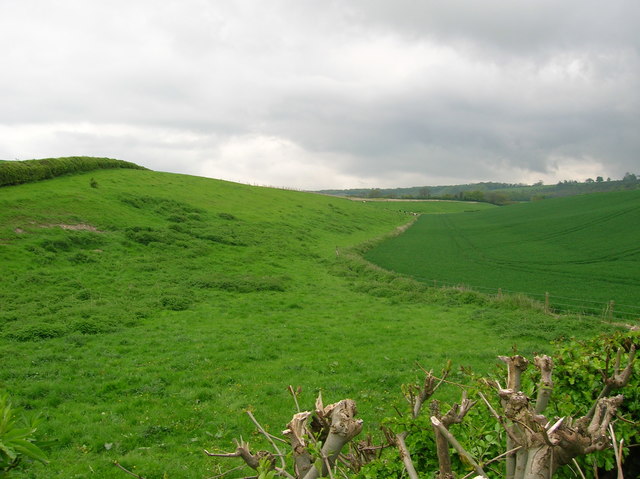 Dry valley north of Woodway