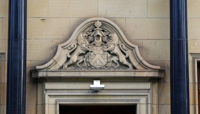Royal Bank of Scotland (2) - crest, 35 Bank Street, Galashiels