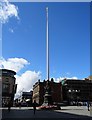SK3587 : The flagpole, Barker's Pool, Sheffield by Neil Theasby