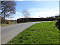 Butterbox Lane approaches bend at county border