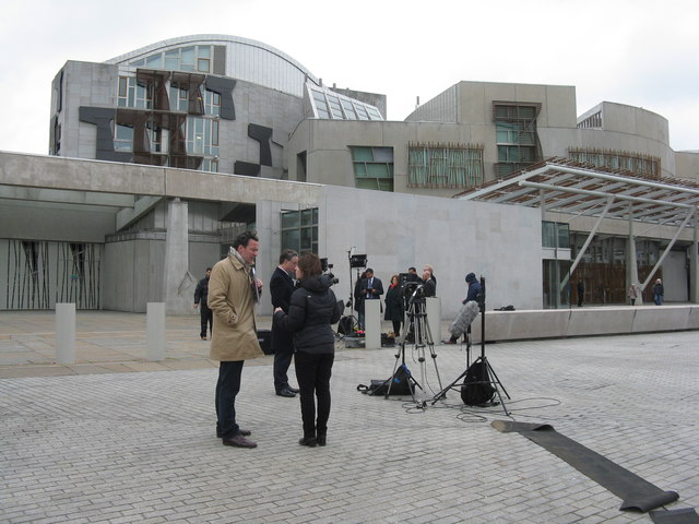 Media in waiting at Holyrood
