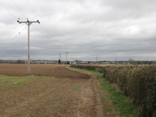 Lady Gap Lane between Burghwallis and Sutton
