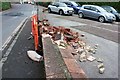 Damaged wall, Chelston