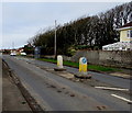 Pedestrian refuge in West Road, Nottage, Porthcawl