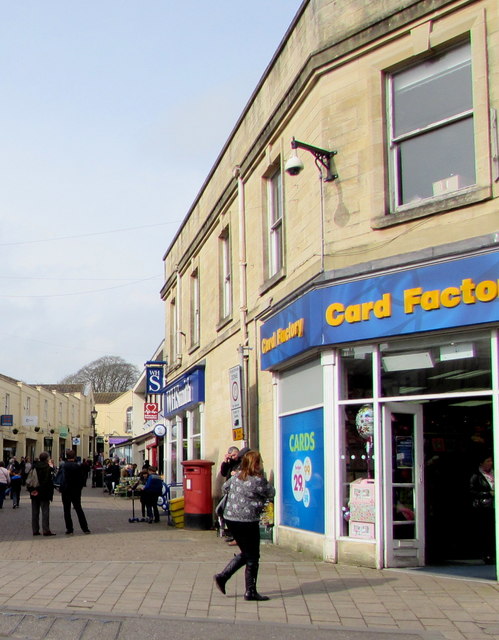 Card Factory greetings cards shop and WH Smith, Frome town centre 