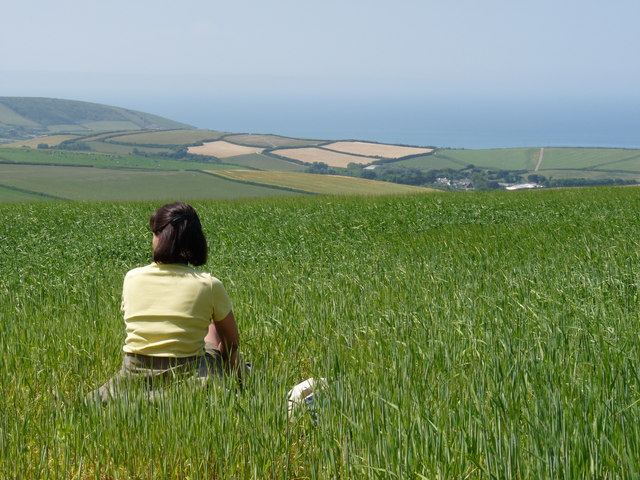 A view across countryside around Pickwell and Putsborough
