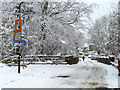 A snowy Church Road, Worth