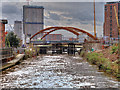 River Irwell, Looking towards the Ordsall Chord Bridge